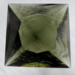 Exquisite faceted Moldavite