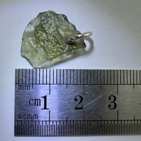 Silver Moldavite Pendant | 1.05g | Chlum