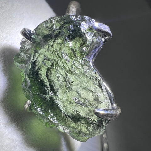 2.45g Moldavite Bracelet in Sterling Silver