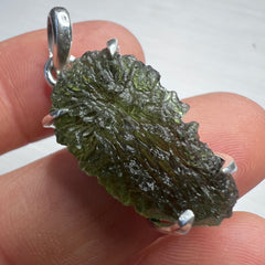 3.1g Moldavite Silver penant