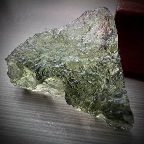 Raw moldavite | 1.33g | Marouskovo Pole