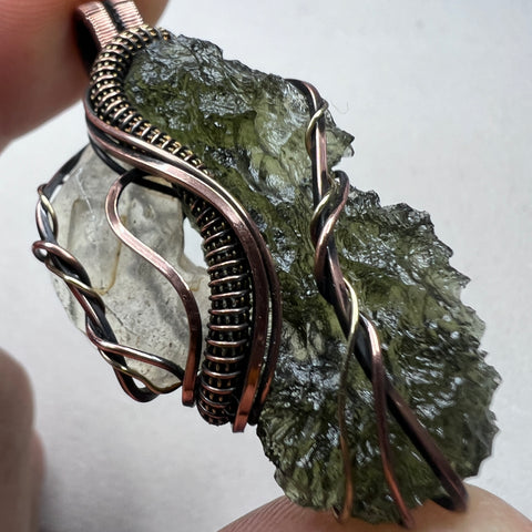 Moldaivte & LDG Copper pendant