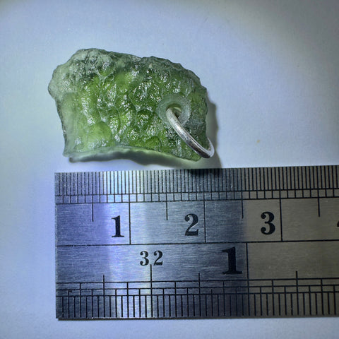 Silver Moldavite Pendant | 1.95g | Chlum