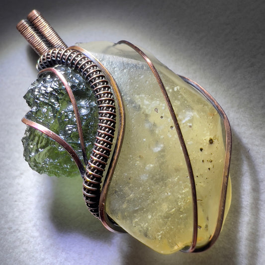 Moldaivte & LDG Copper pendant