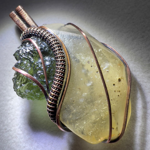 Moldaivte & LDG Copper pendant