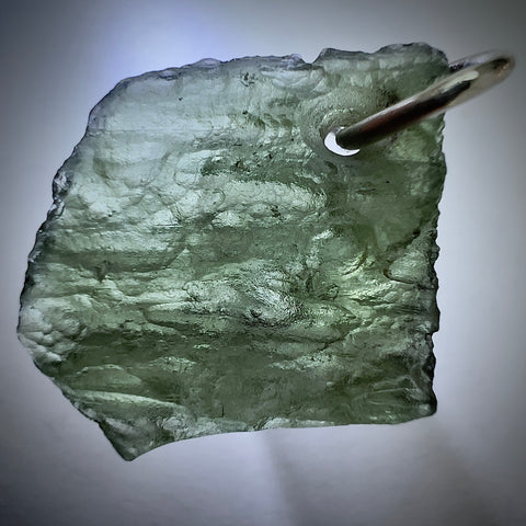 Silver Moldavite Pendant | 2.15g | Chlum