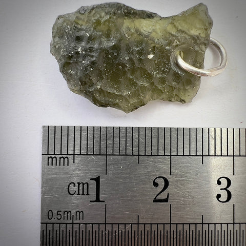 Silver Moldavite Pendant | 2g | Chlum