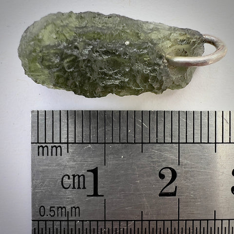 Silver Moldavite Pendant | 1.96g | Chlum