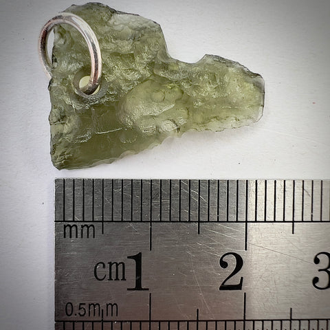 Silver Moldavite Pendant | 0.89g | Chlum