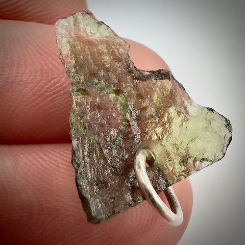 Silver Moldavite Pendant | 0.89g | Chlum