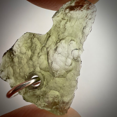 Silver Moldavite Pendant | 0.89g | Chlum
