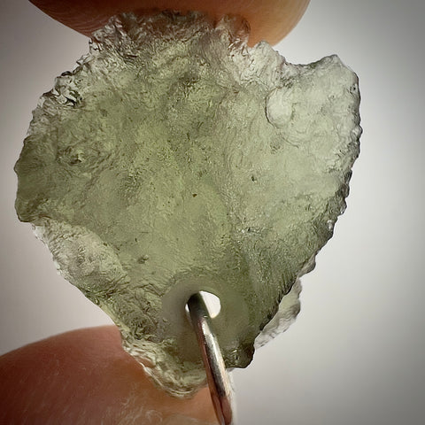Silver Moldavite Pendant | 1.64g | Chlum