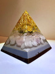 Moldavite & Rose Quartz Orgone Generator