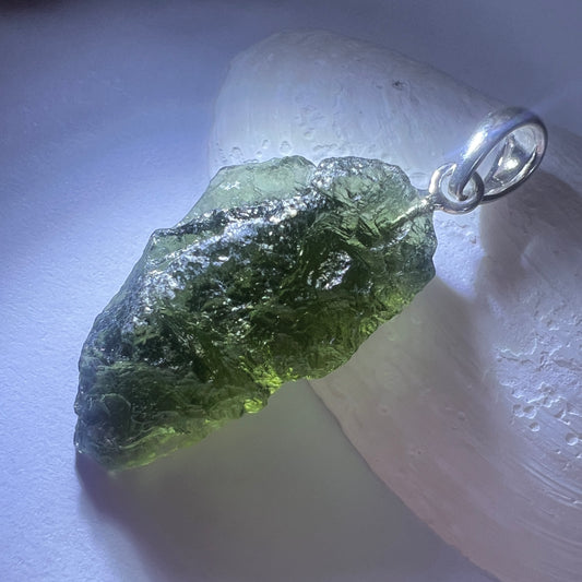 2.60g Moldavite Silver Pendant