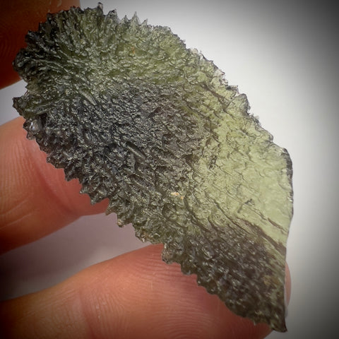 Natural Moldavite Angel Chime | 8.5g | Marouskovo Pole