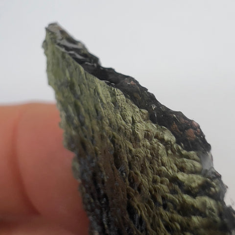 Natural Moldavite Angel Chime | 8.5g | Marouskovo Pole