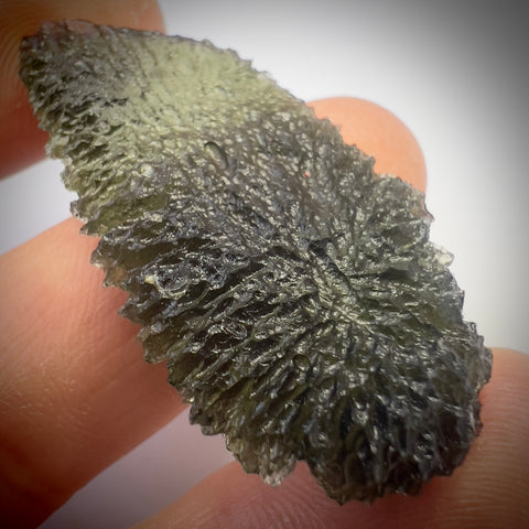 Natural Moldavite Angel Chime | 8.5g | Marouskovo Pole