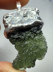 Moldavite Silver Pendant, 4.21g.