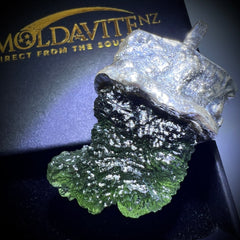 Moldavite Silver Pendant, 4.21g.