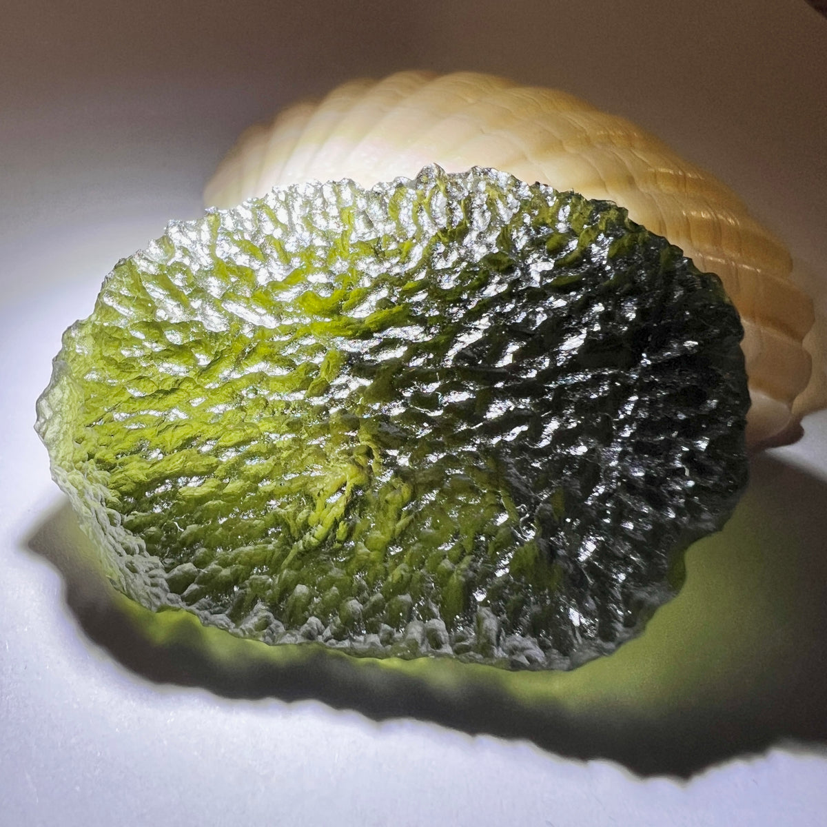 Immaculate 17.7g Moldavite Specimen – Chlum Locality