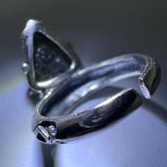 Claw Silver Ring - Slightly Adjustable Size 8 3/4 (R)