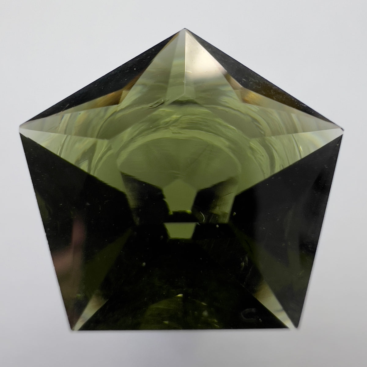 Exquisite faceted Moldavite "Pentagon"