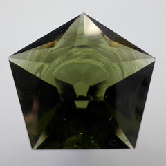 Exquisite faceted Moldavite "Pentagon"