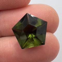 Exquisite faceted Moldavite "Pentagon"