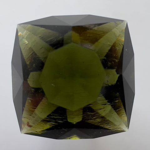 Exquisite faceted Moldavite "Quadril"