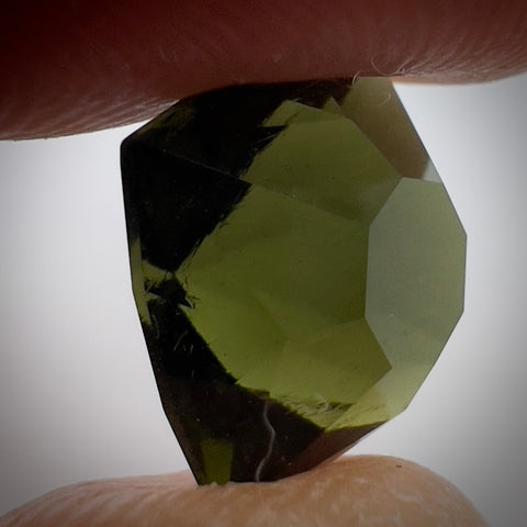 Exquisite faceted Moldavite "Quadril"