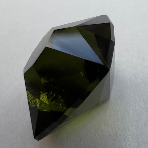 Exquisite faceted Moldavite "Quadril"