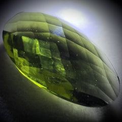 Faceted Moldavite Teardrop 9.45ct.