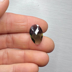Faceted Moldavite Teardrop 9.45ct.