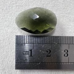 Faceted Moldavite Teardrop 9.45ct.