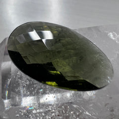 Faceted Moldavite Teardrop 9.45ct.