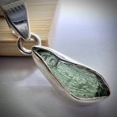 1.65g Bezel Set Moldavite/Silver Pendant