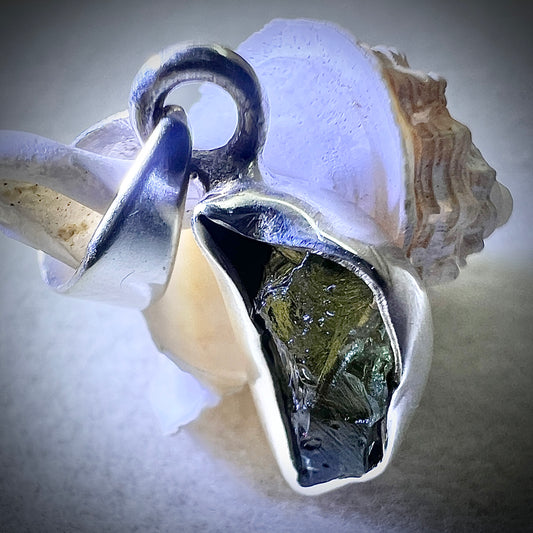 1.26g Bezel Set Moldavite/Silver Pendant