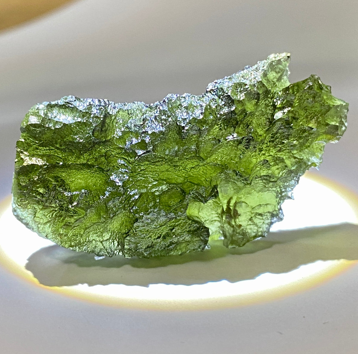 17.69g Moldavite with inner bubble