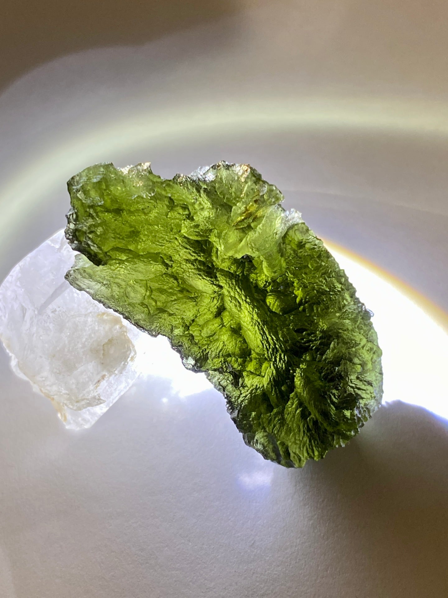 17.69g Moldavite with inner bubble