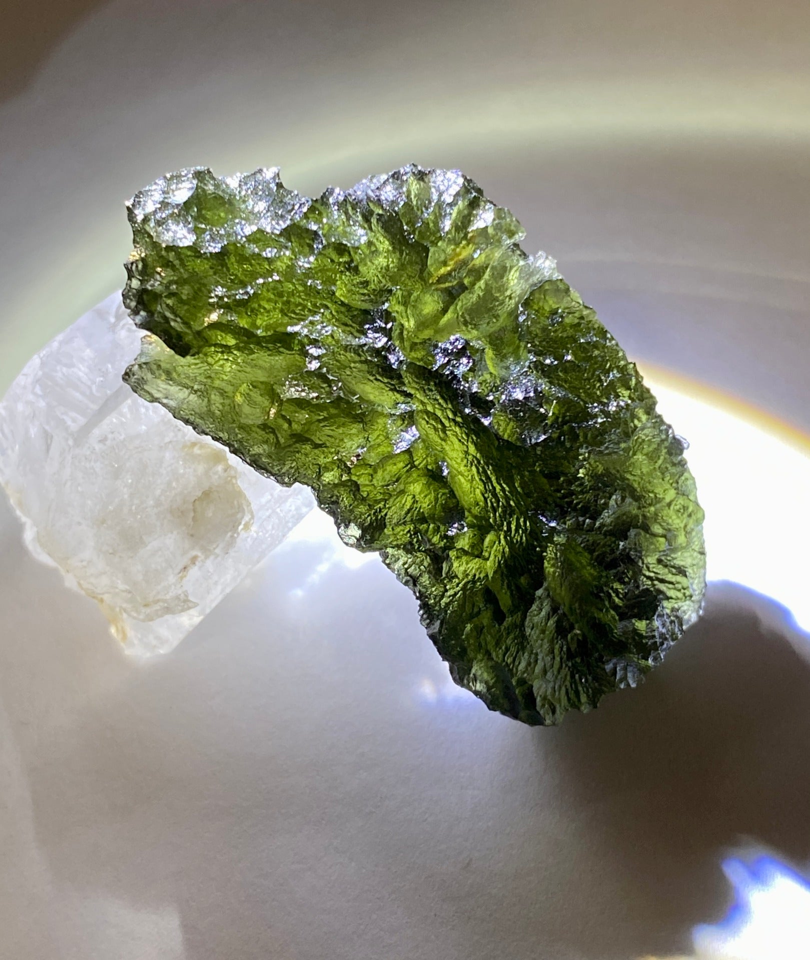 17.69g Moldavite with inner bubble