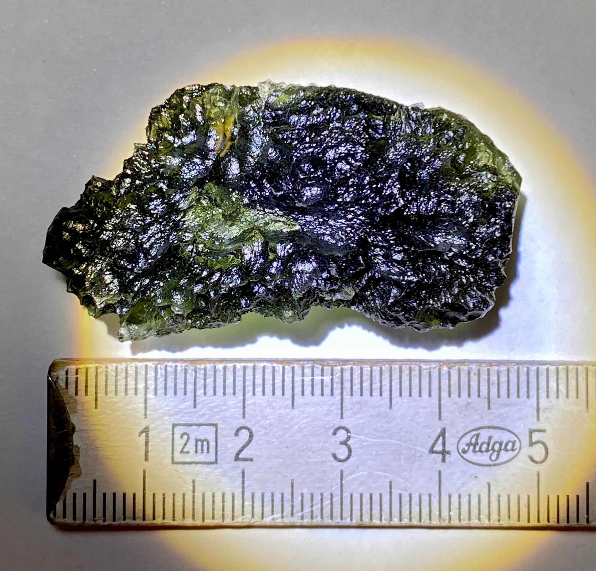 17.69g Moldavite with inner bubble