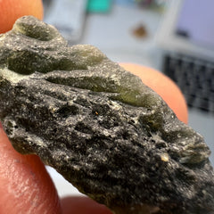 Field Find Moldavite, Radomilice 7.44g Inner Air bubble.