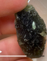 Field Find Moldavite, Radomilice 7.44g Inner Air bubble.