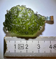 7.45g Silver-set, Moldavite pendant