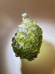 7.45g Silver-set, Moldavite pendant