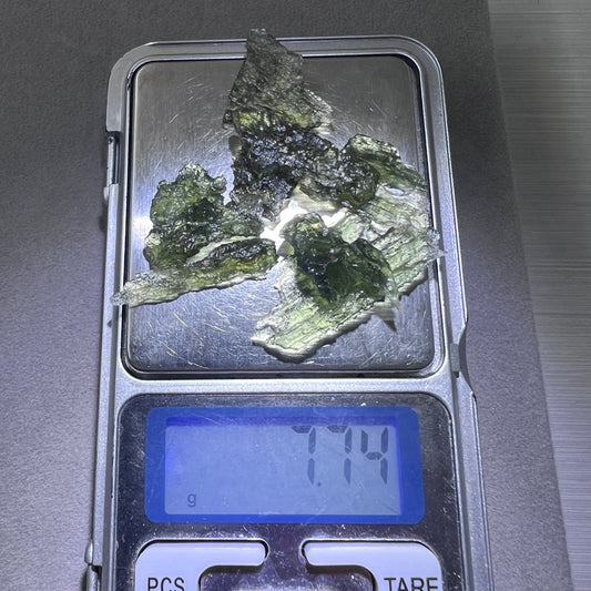 7.74g Total Weight Moldavite Wholesale Lots (9 pcs)