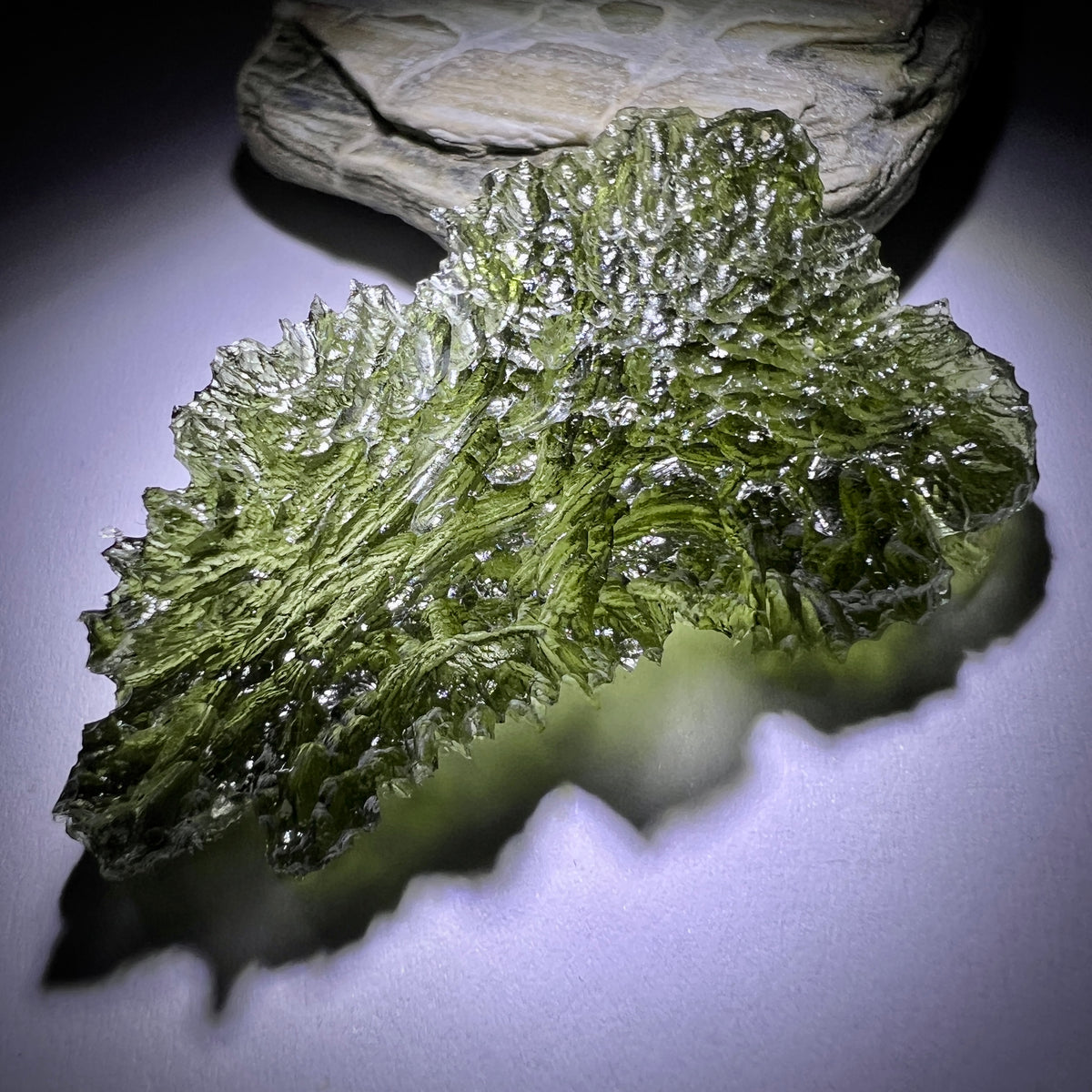 6.45g Moldavite, Marouskovo Pole.