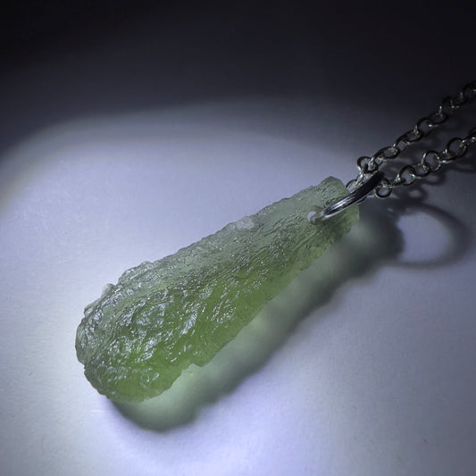 0.90g Moldavite Pendant