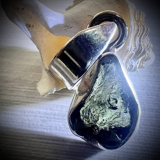 1.23g Bezel Set Moldavite/Silver Pendant