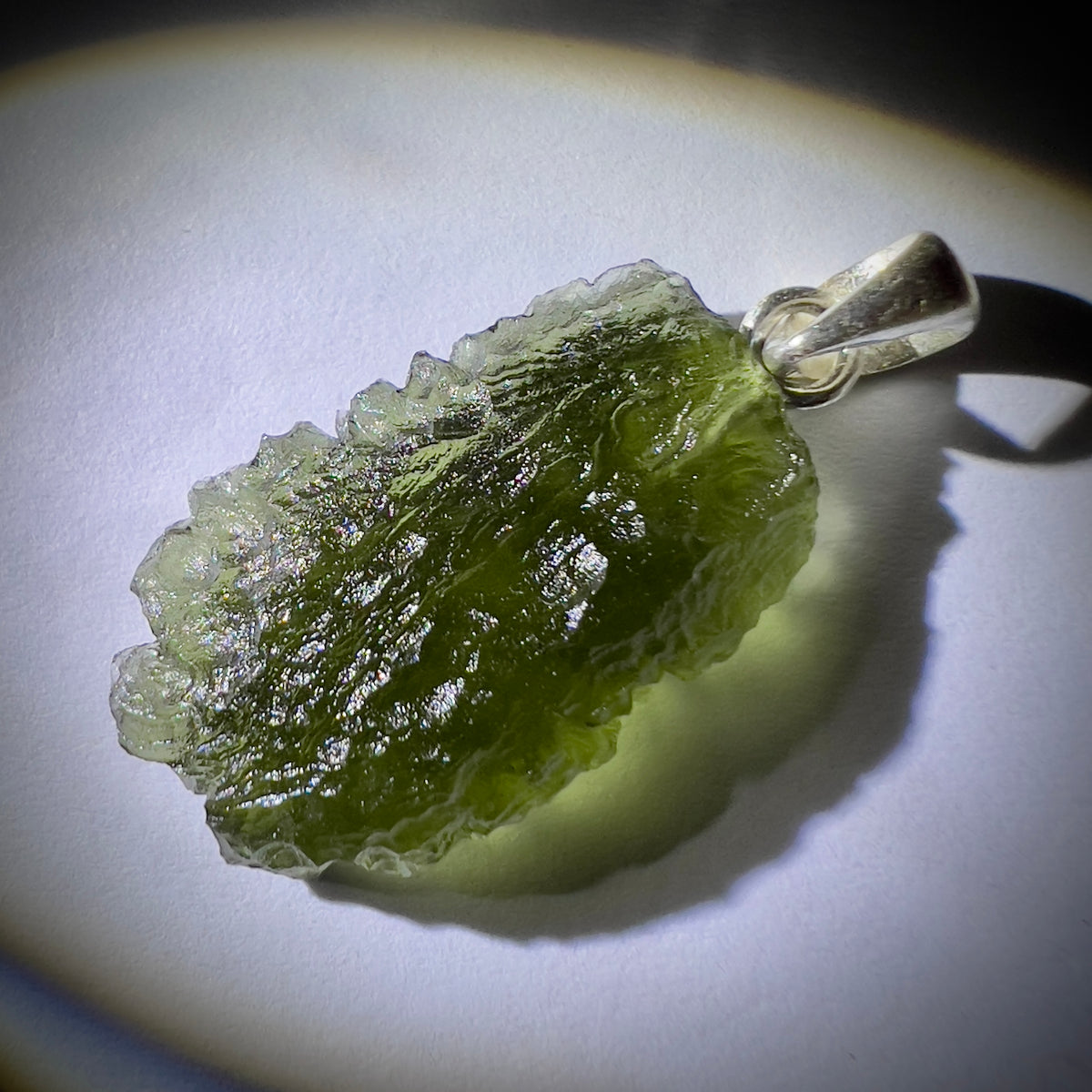 3.63g Moldavite pendant.